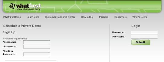 Accelare sign-up form