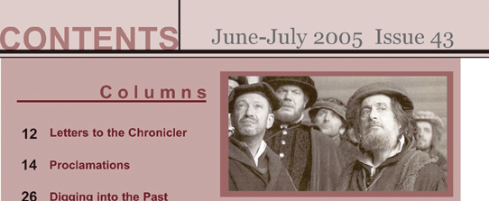 Magazine Redesign contents page